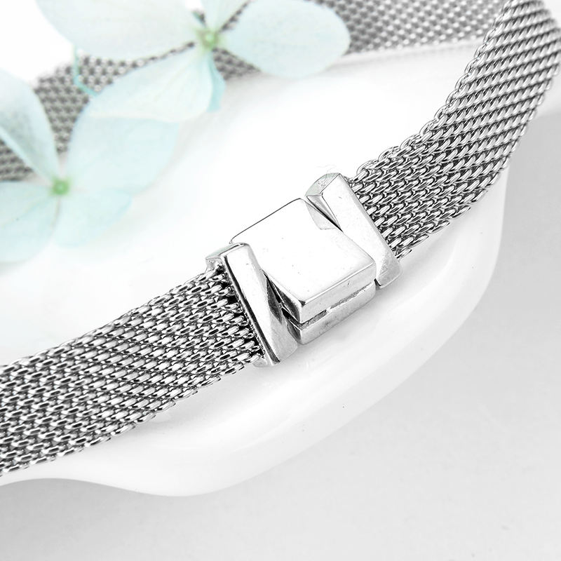 Women's 925 Sterling Silver Elastic Bracelet