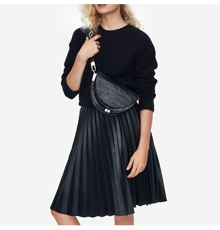 Women's Half-Round Crossbody Bag