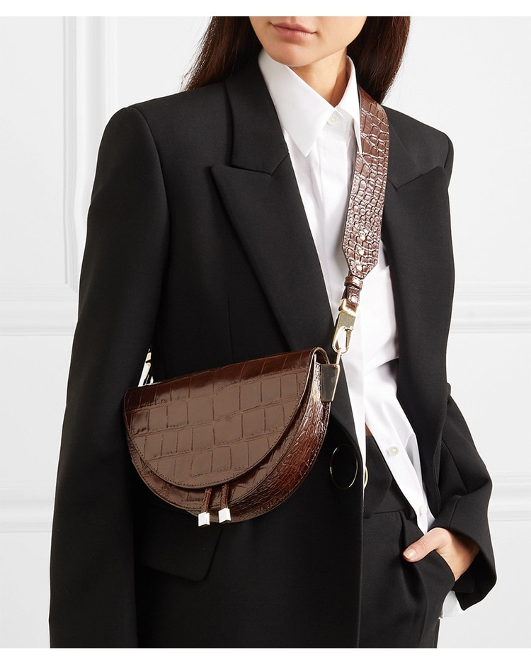 Women's Half-Round Crossbody Bag