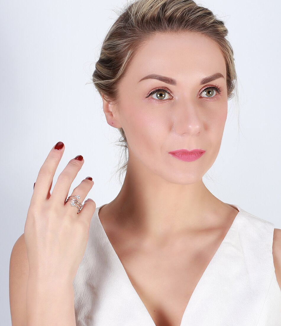 Women's Unique Designed Zircon/Silver Ring Women's Unique Designed Zircon/Silver Ring