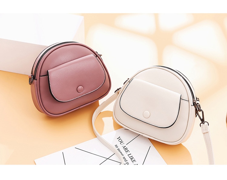 Women's Leather Round Handbag Women's Leather Round Handbag