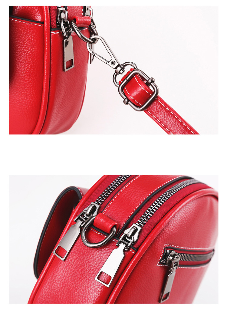 Women's Leather Round Handbag Women's Leather Round Handbag