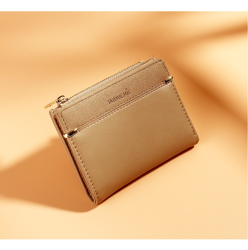 Women's Short Solid Color Wallet