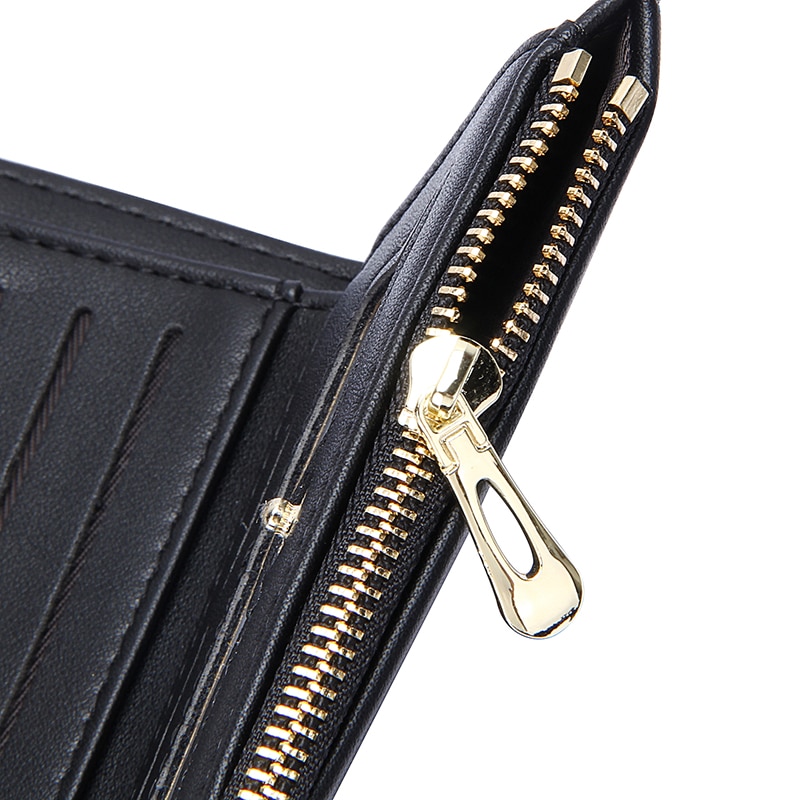 Women's Short Solid Color Wallet