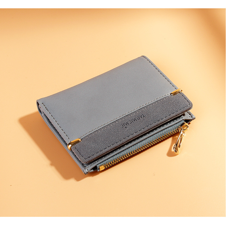 Women's Short Solid Color Wallet
