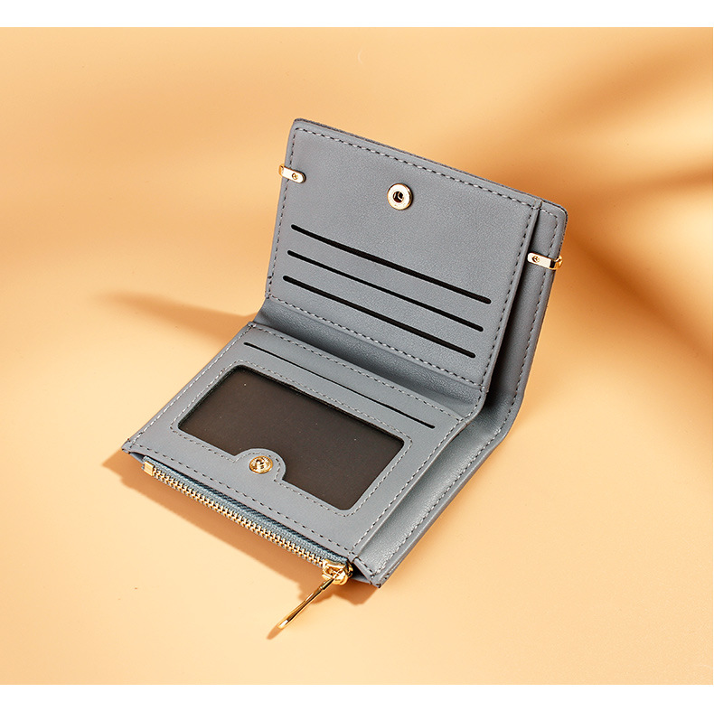 Women's Short Solid Color Wallet