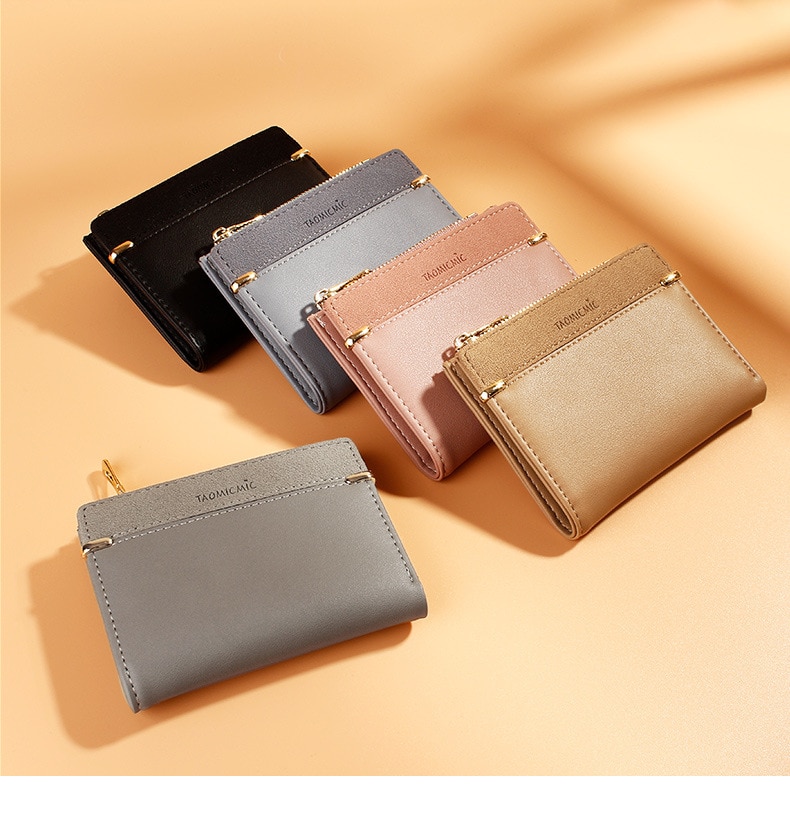 Women's Short Solid Color Wallet