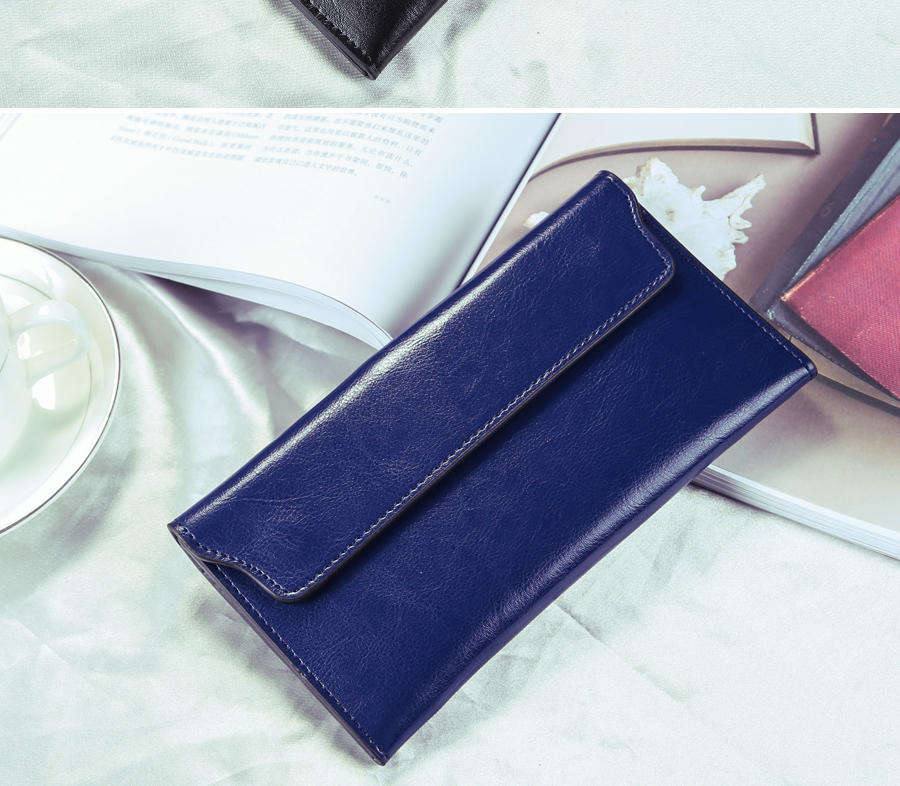 Women's Colorful Leather Envelope Shaped Wallet Women's Colorful Leather Envelope Shaped Wallet