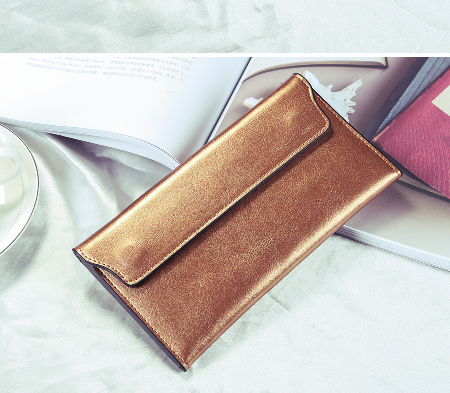 Women's Colorful Leather Envelope Shaped Wallet Women's Colorful Leather Envelope Shaped Wallet