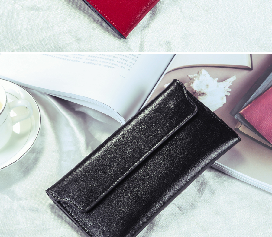 Women's Colorful Leather Envelope Shaped Wallet Women's Colorful Leather Envelope Shaped Wallet